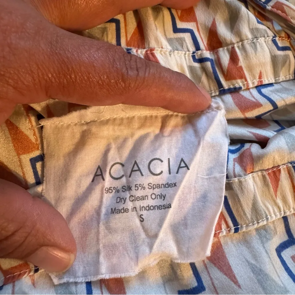 Acacia Zigzag Patterned Romper S Orange - Image 7