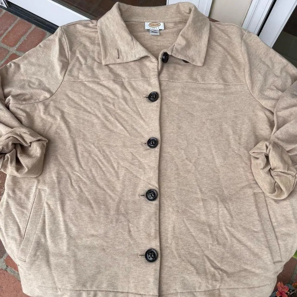 Tan Talbots cotton pants and top matching set size 3X women’s  - Image 5