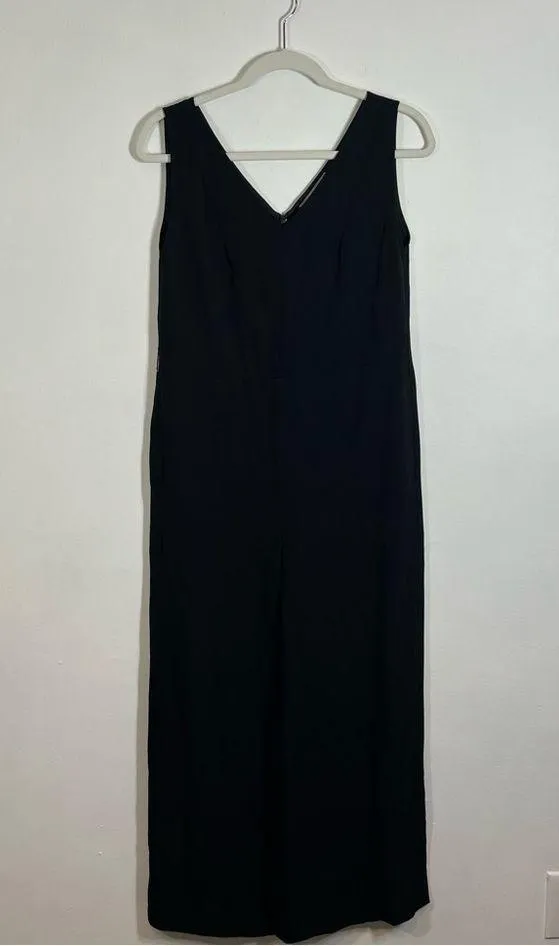 Everlane The Japanese GoWeave Essential Jumpsuit Wide Leg Black Size 2 - Image 4