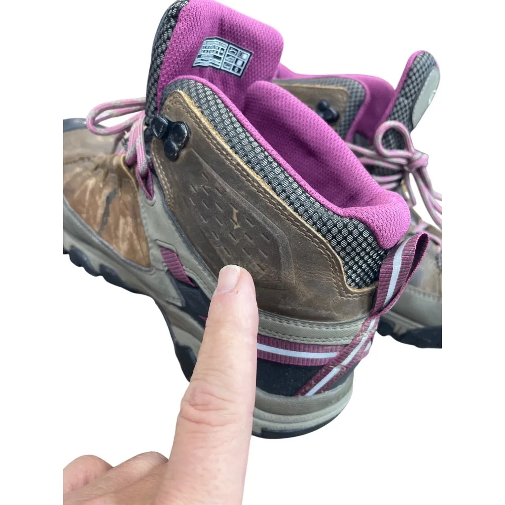 Keen Dry Womans Brown Pink Suede Waterproof Hike Boots Sz 10 SKU 9581 - Image 16