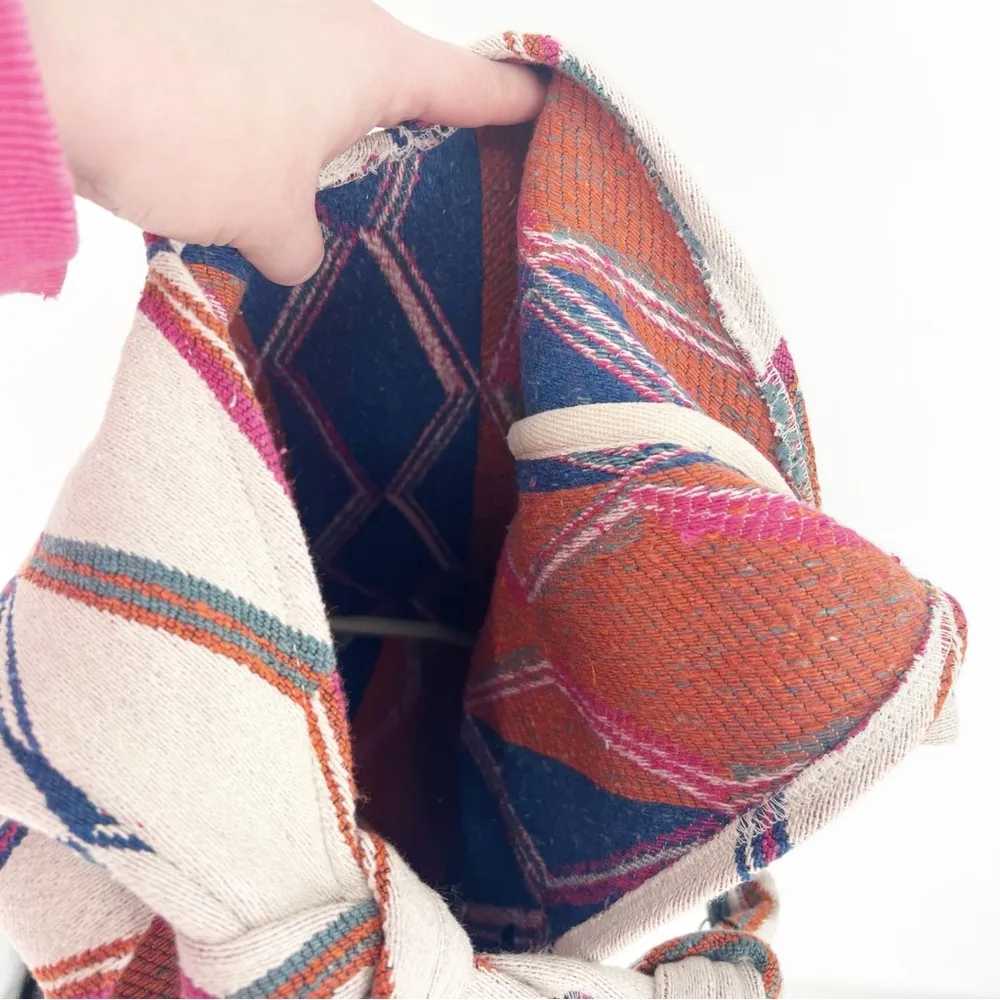 ZARA NWT  Jacquard Printed Oversized Hobo Bag - Image 6