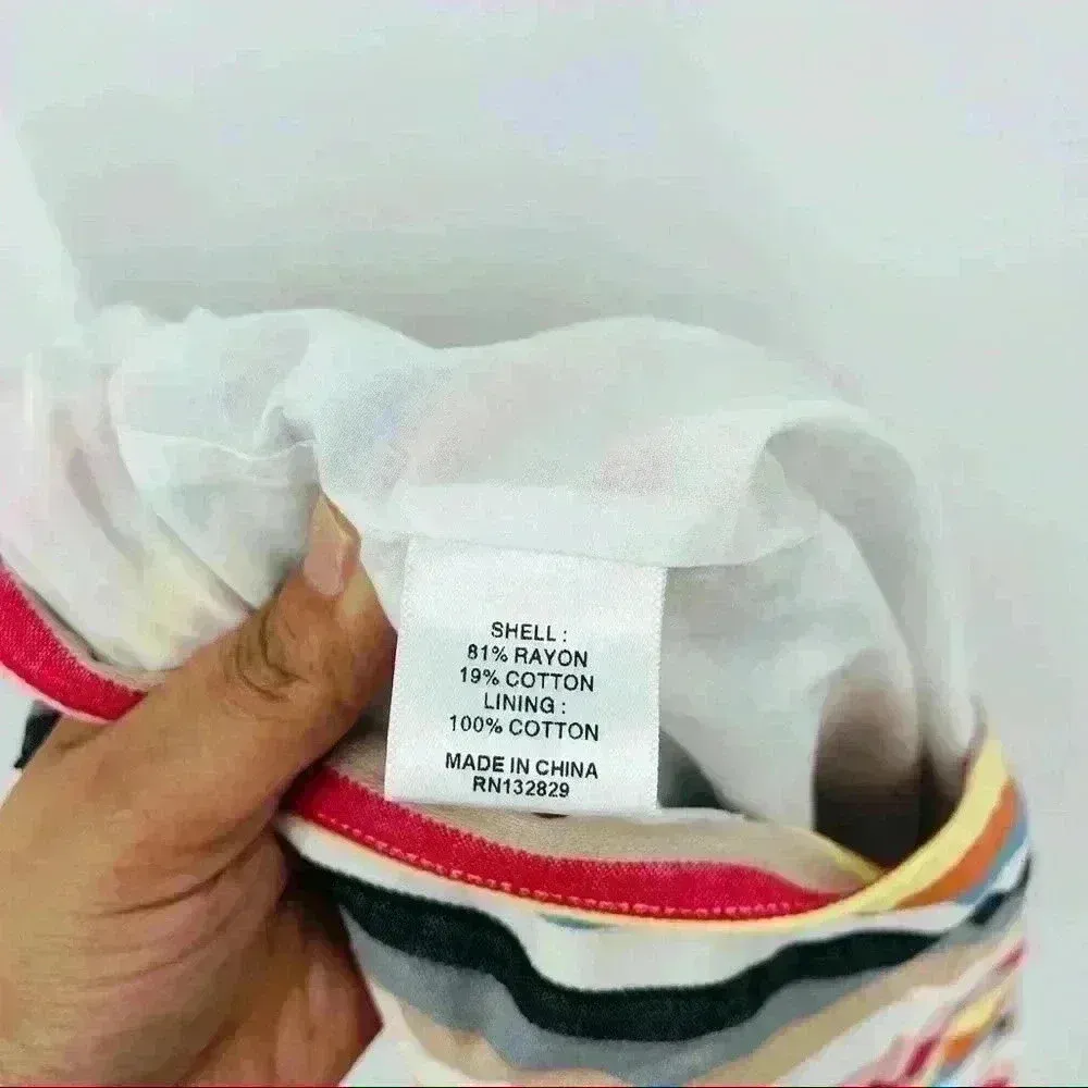 Shaycation x Revolve Elsie Rainbow Mini Skirt Women's Large Ruffles Festival NEW - Image 12