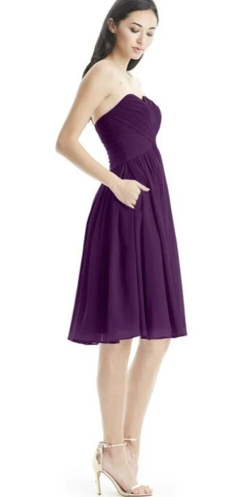 AZAZIE HEIDI Bridesmaid Dress - Grape - Image 6