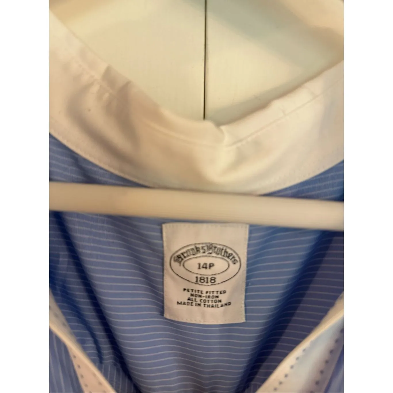 Brooks Brothers NWT blue and white striped button down 14p - Image 4
