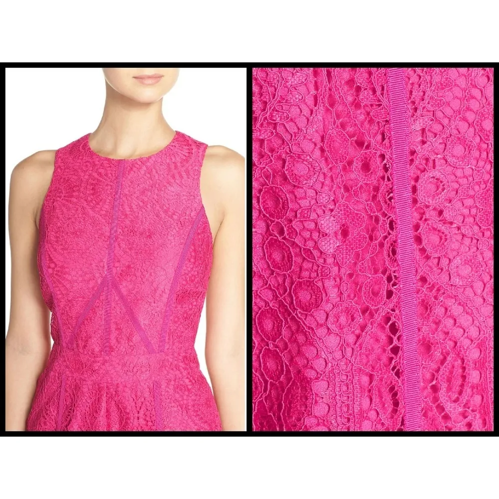 💕ADELYN RAE💕 Pink Lace Fringe Romper Playsuit - Image 5