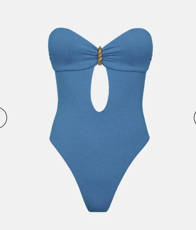 VIX Firenze Lori One Piece, Size medium, $248 Blue - Image 4