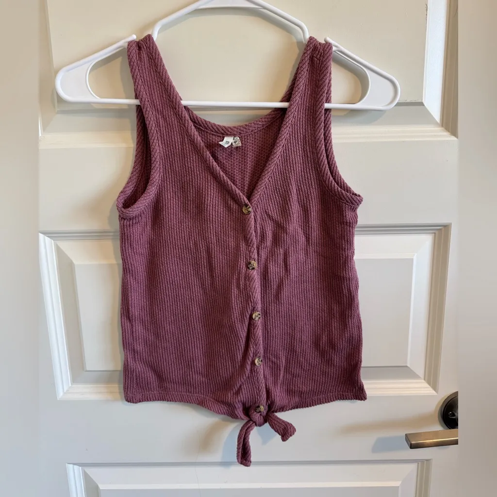 Vintage Mudd Rose Tank Top With Tie - Image 2