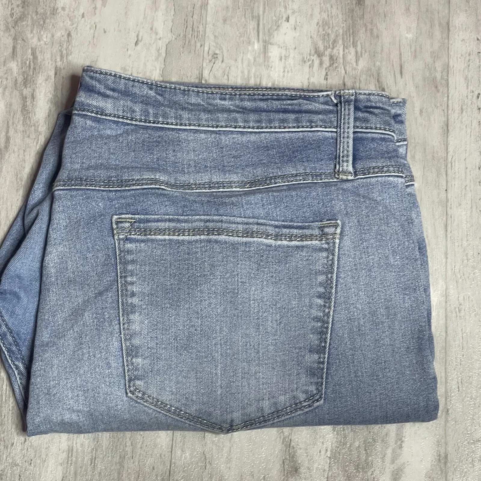 Buffalo David Bitton Jess Skinny Jean Size 14/34 Rip‎ & Repair Mid - Image 2