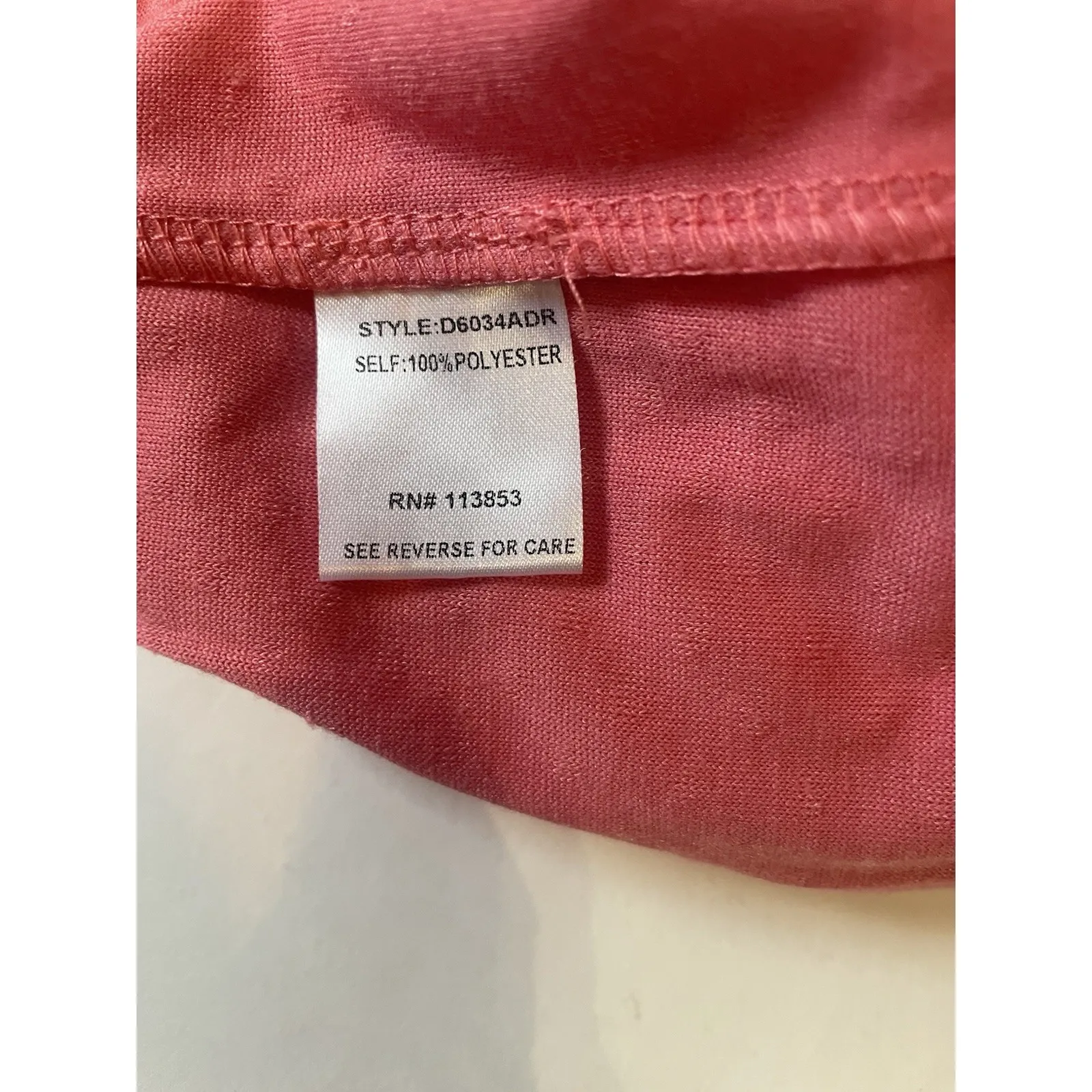 Sugar + Lips Coral Pink Swiss Dot‎ Tiered Babydoll Dress Women's Small - Image 9