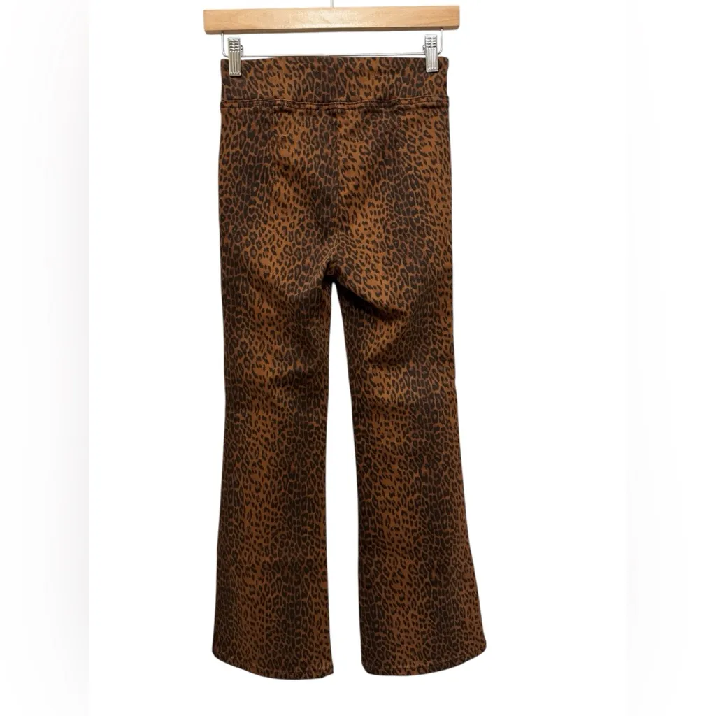 Frame Jetset Crop Mini Boot Leopard Print Pants - Image 9