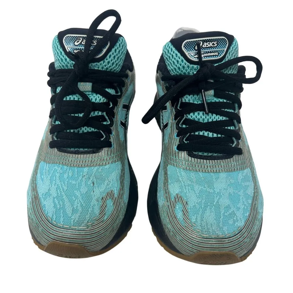 Asics Gel Nimbus 21 Blue Black Running Sneakers 7 - Image 4