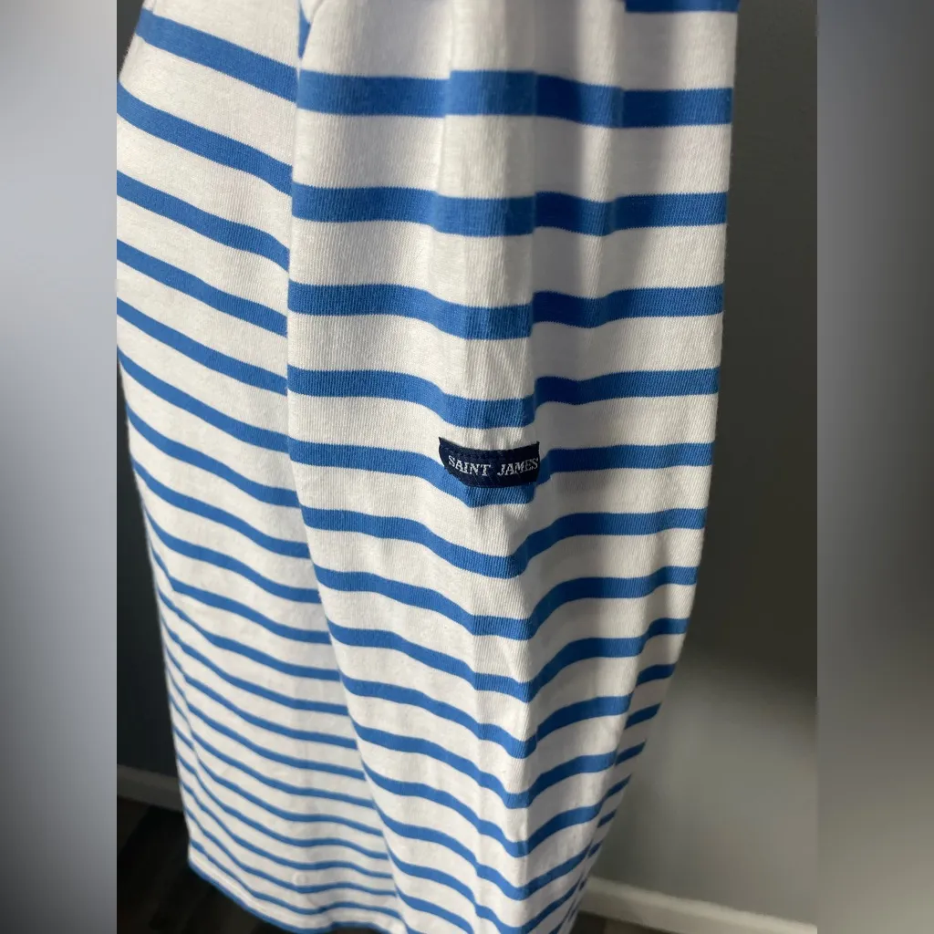 RARE Lilly Pulitzer x Saint James Bundle: Green Gingham Button-Up & Blue Stripe - Image 13