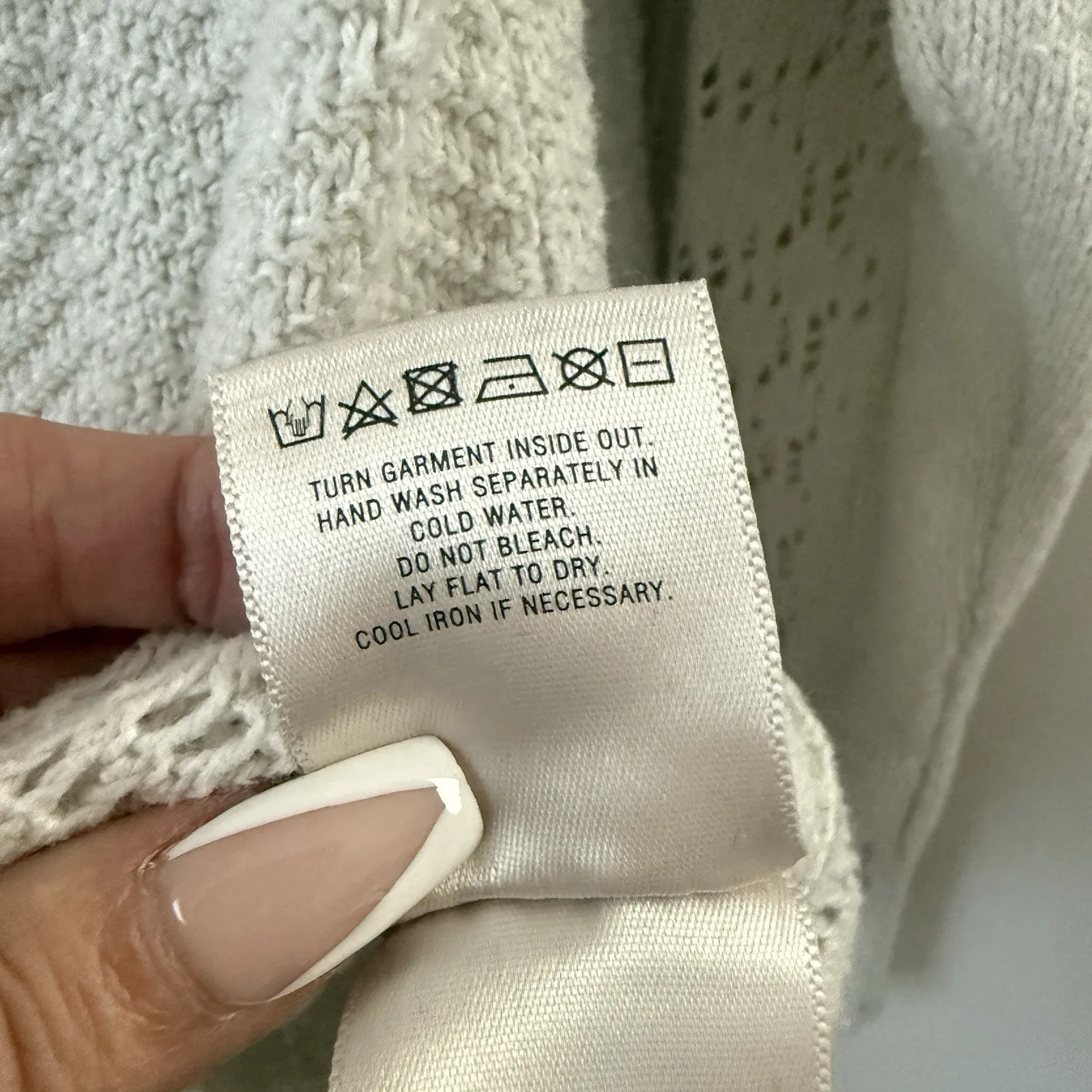 Anthropologie Angel of the North Nulia Circle Hem Swing Sweater Cream Cashmere - Image 6