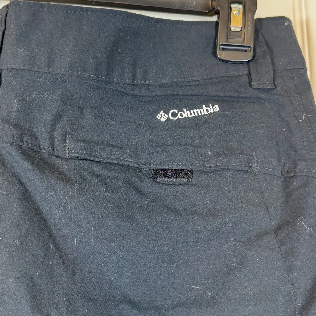 Columbia Black Hiking Cropped Adjustable Pants Size 6 / 18" Length EUC #5809 - Image 7