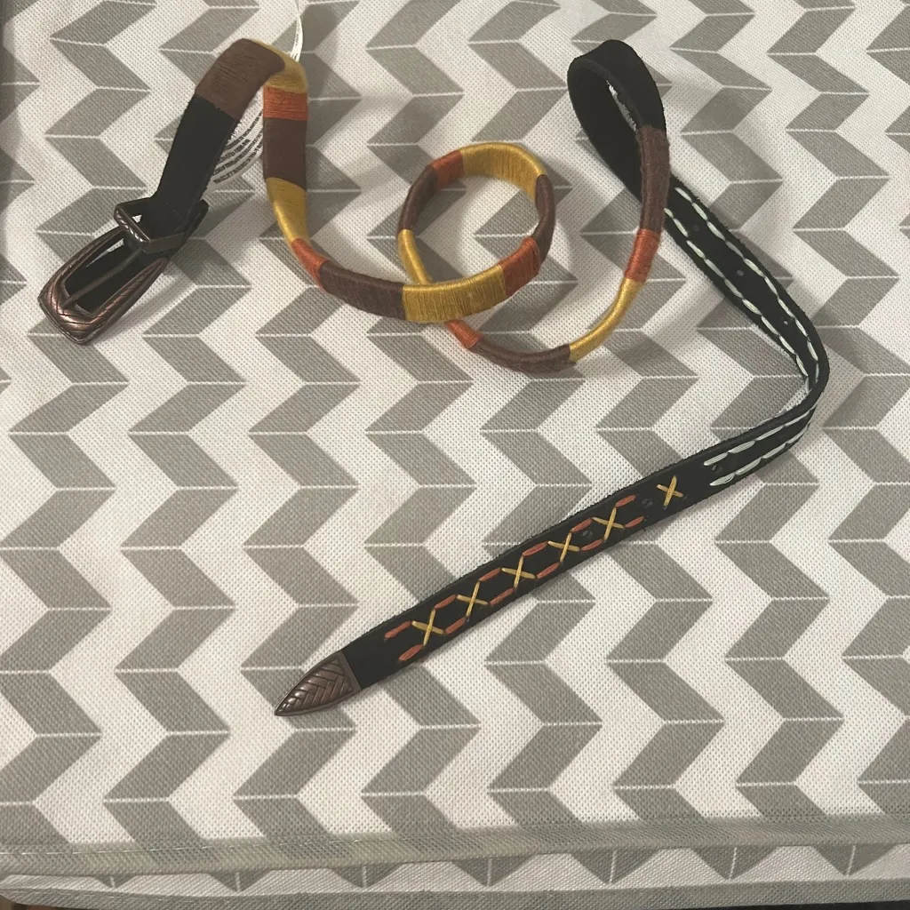 Free People Multicolor Woven Belt - Image 2