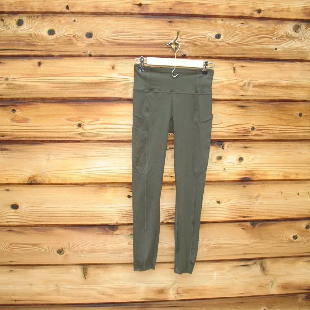 Lululemon womens Fast and Free Tight 25" Non Reflective Olive - Image 2