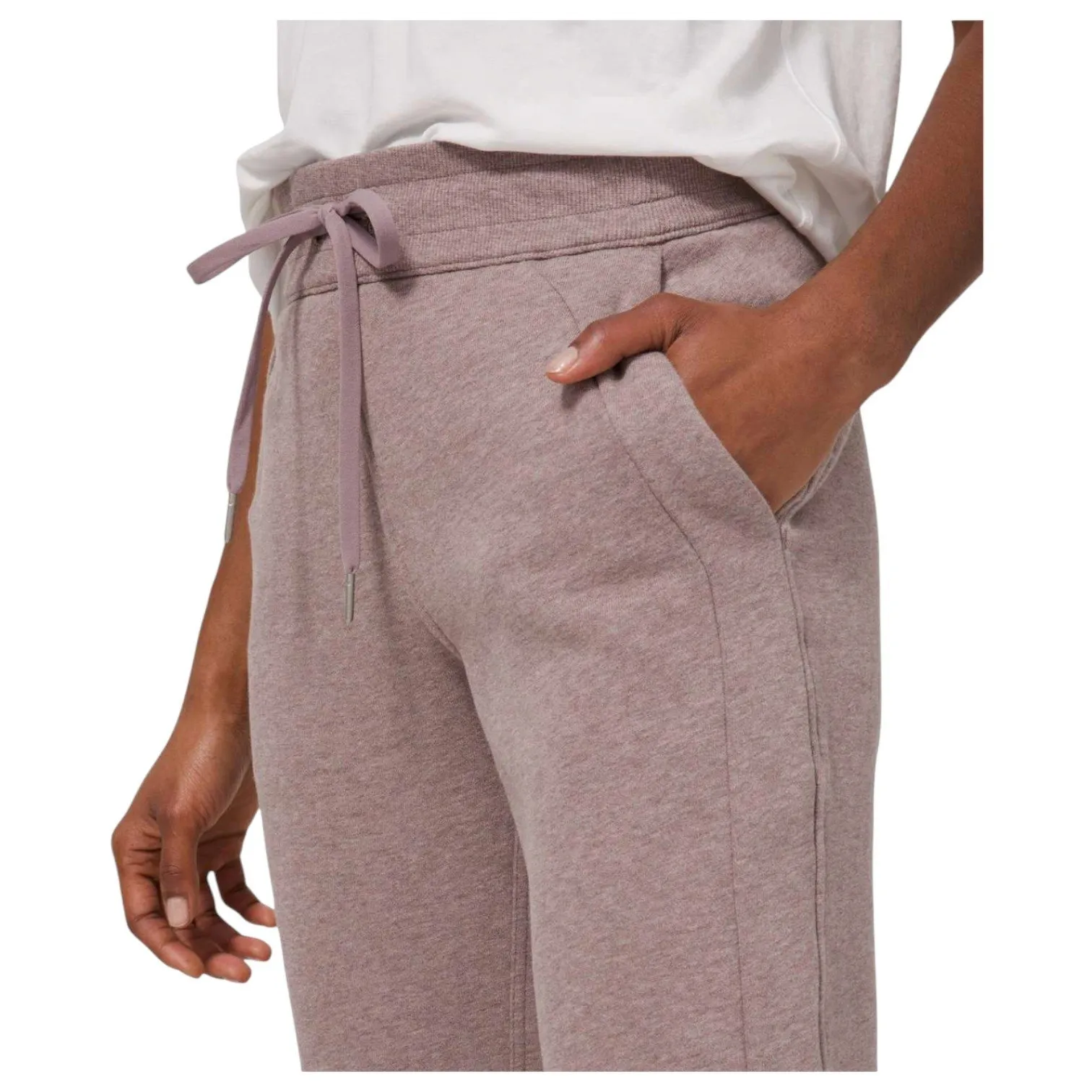 Lululemon Jogger Heathered Purple Violet Verbena Light Cotton Terry Size 10 - Image 7