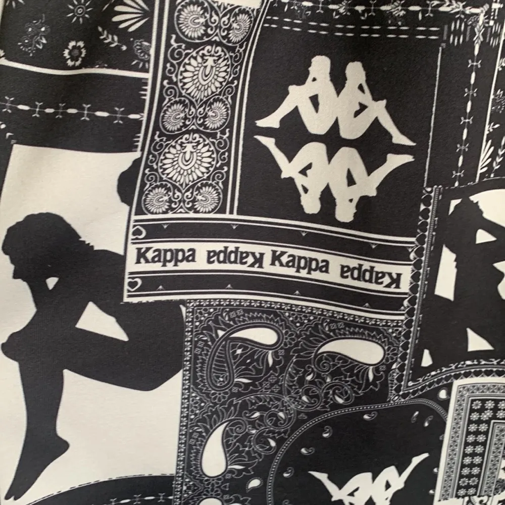 Kappa Black Smoke Light Grey Mini Skirt Sz XS NWT - Image 4