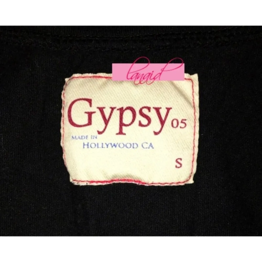 Gypsy 05 Kate Zebra Tank Black Shiny Foil Animal-Print Edgy Muscle Tee Tank Top - Image 6