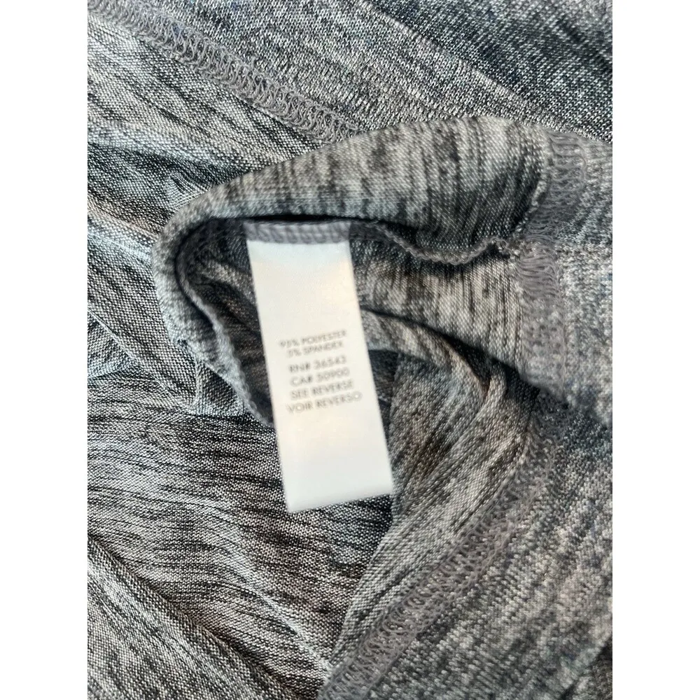 CALVIN KLEIN Metallic Gray Solid Short Sleeve Crew Neck T - Image 6