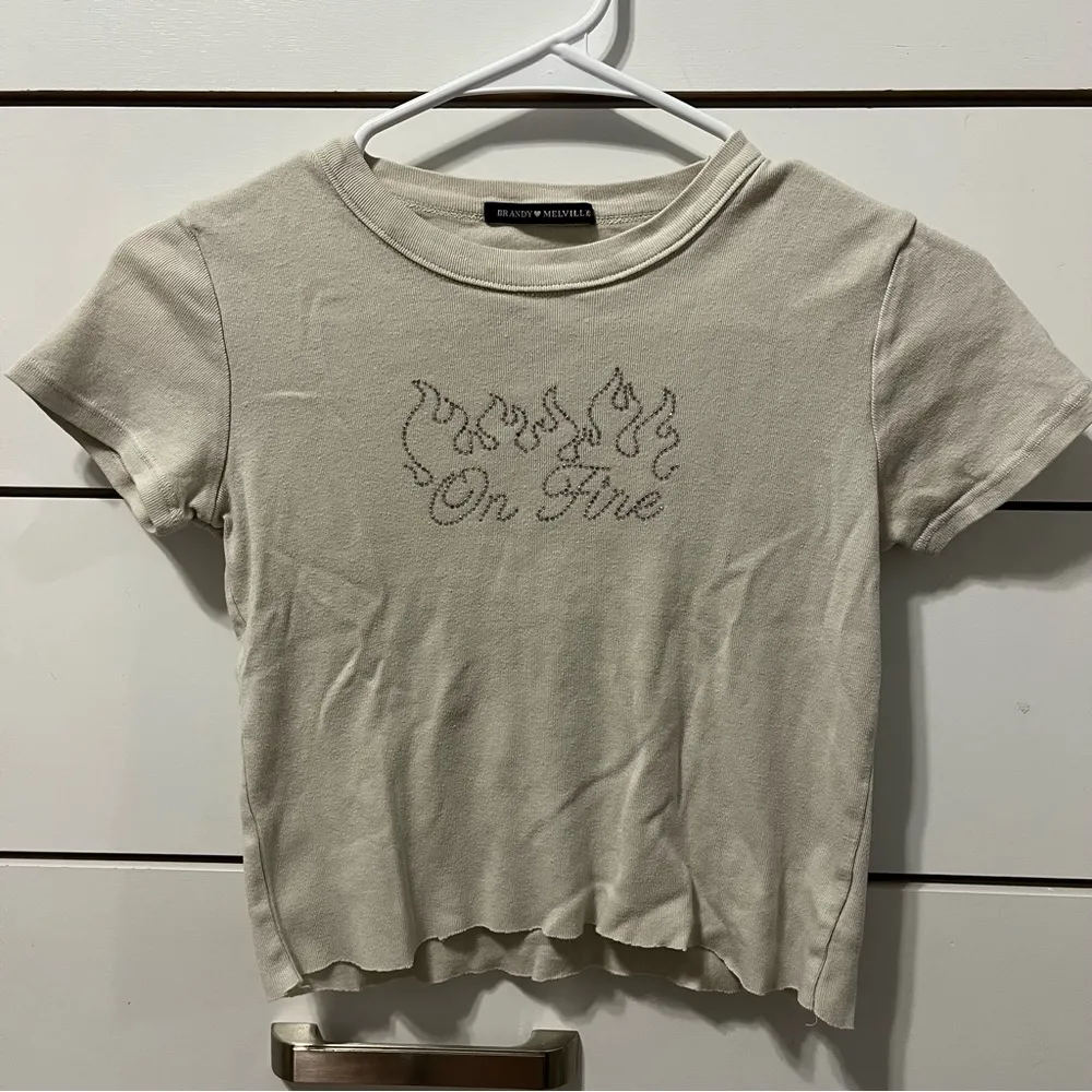 Brandy Melville On Fire Gem Tee - Image 2