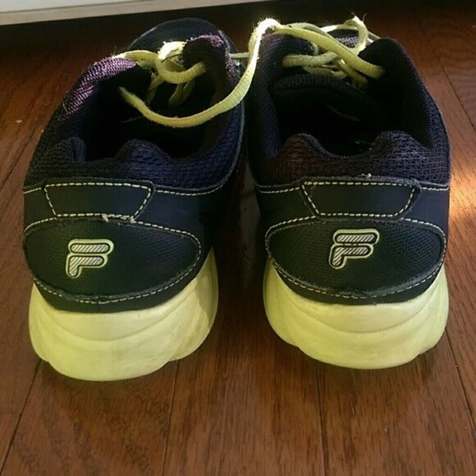 Fila Yellow & Black Running Shoes Size 6.5 & Size 7 *Two different shoe sizes* - Image 3