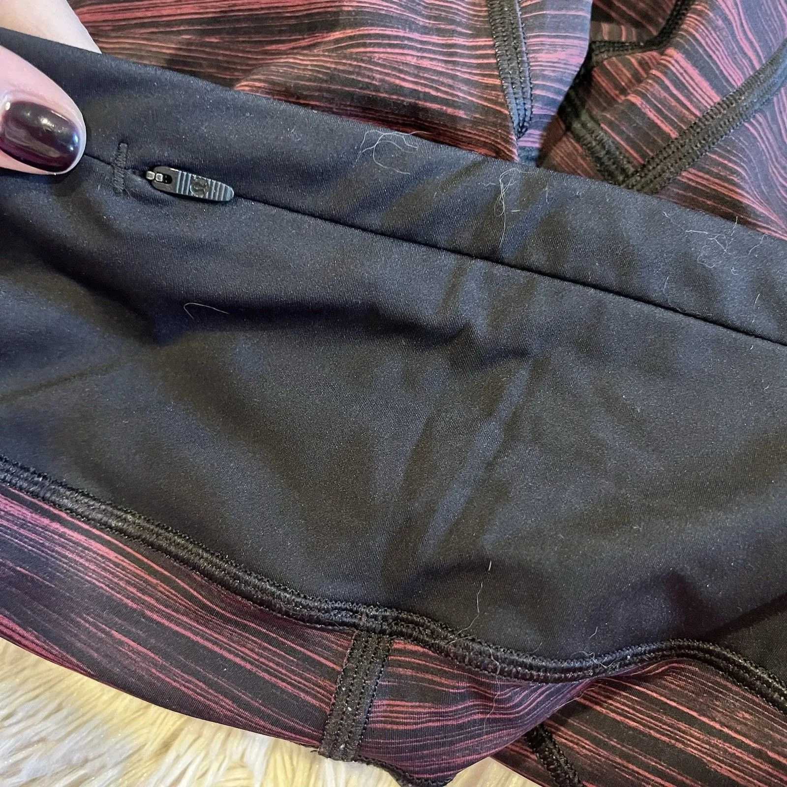 Lululemon Women’s 8 Leggings Run The Day Crop Active Pant 18.5’’ Inseam - Image 9