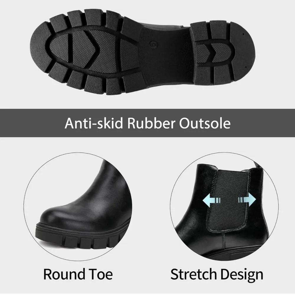 New Sz 9 Vepose 9607 Chelsea Ankle Boots Pull - Image 5