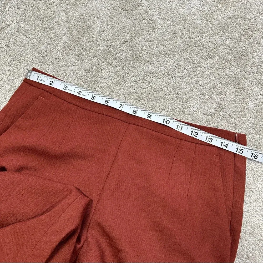J. Crew Martie Wool Blend Pants Trouser Slim Fit Cropped in Copper Size 6 - Image 14