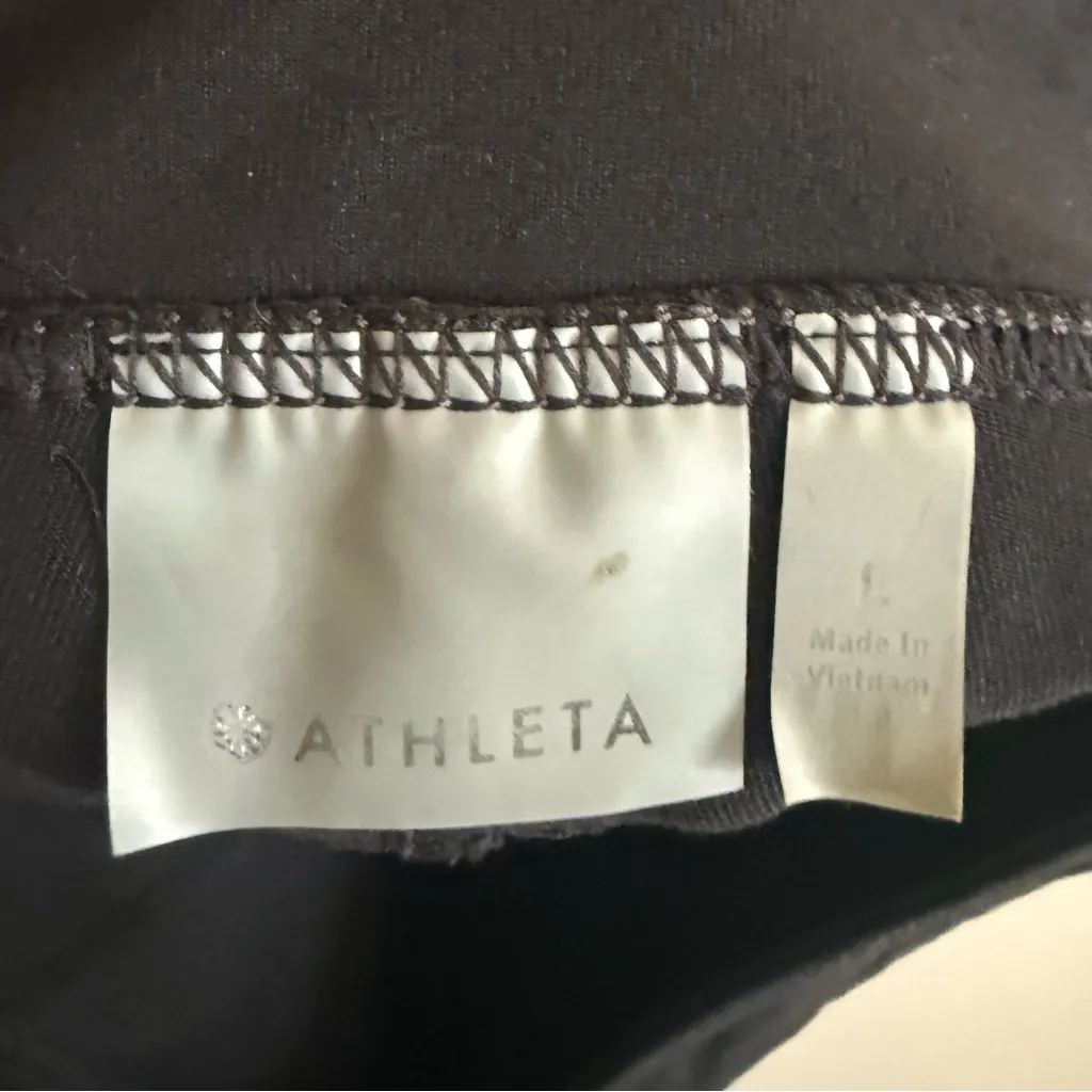 Athleta Bettona Classic Pants Womens Black Flared Pull On Yoga Lounge Gym XL - Image 6