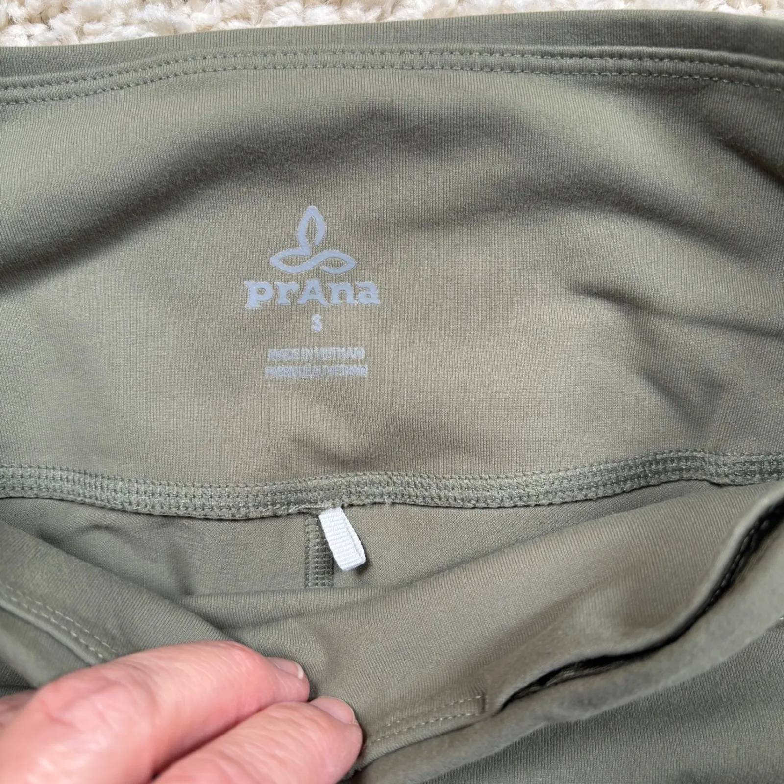 Prana Women's Green High Waist Leggings Activewear Size S - Image 3