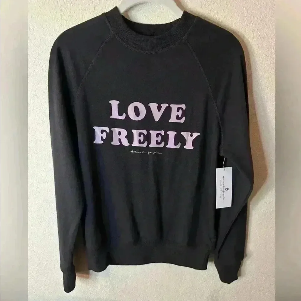 Spiritual Gangster Love Freely Old School Pullover Sweatshirt Size XS - Image 2