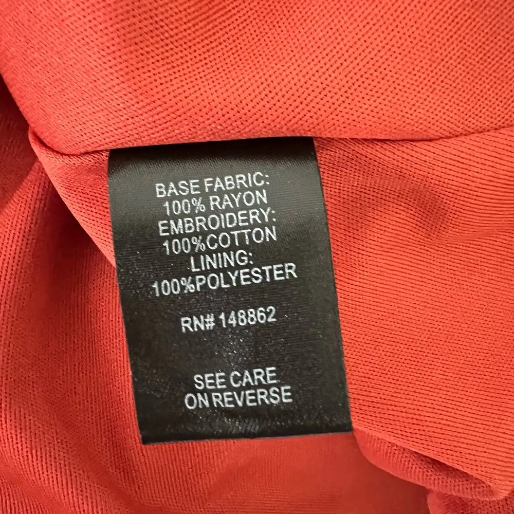 Torrid High Waist A-Line Skirt Embroidered Eyelet Red Size 4 (4X / 26) - Image 8