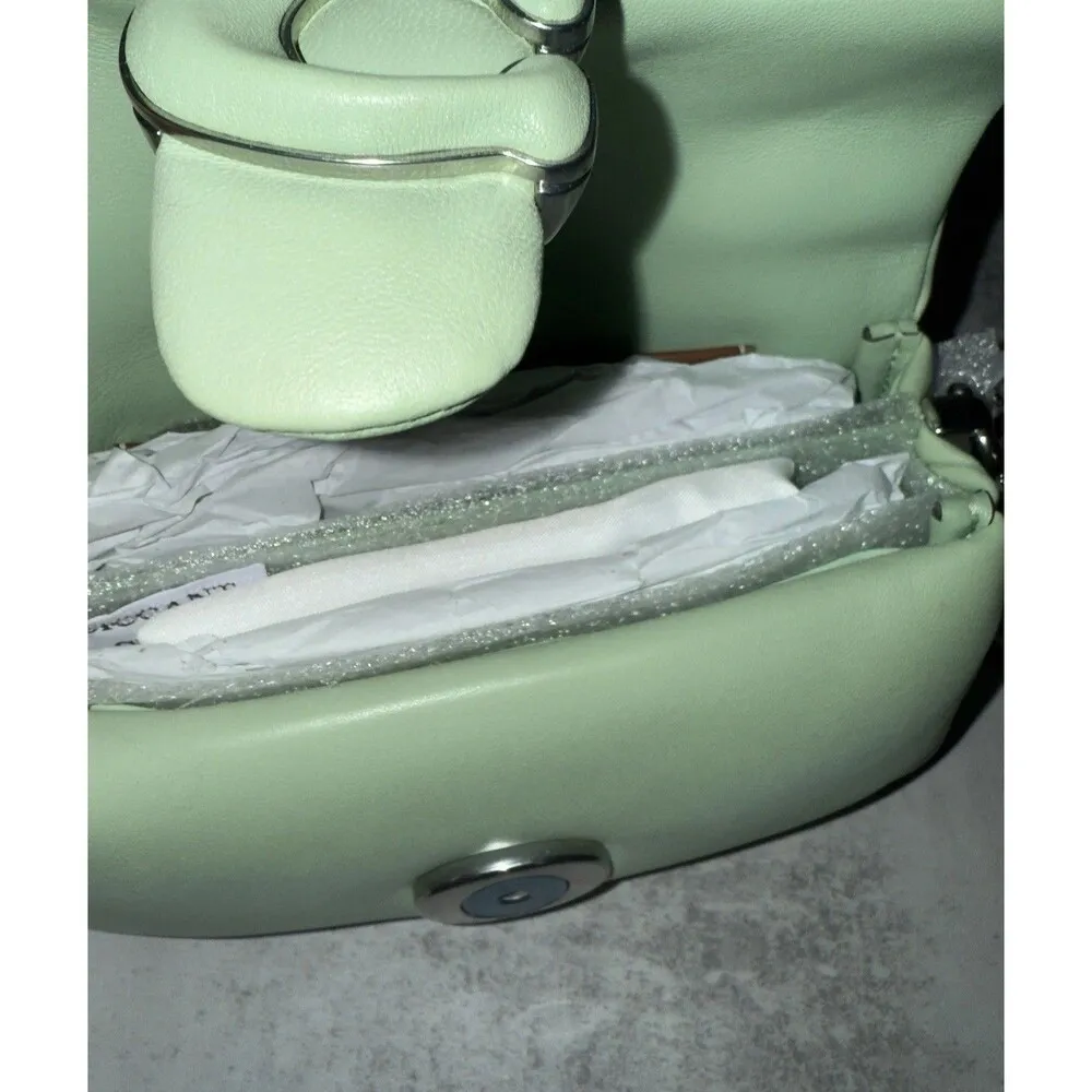 Coach Tabby 18 Pillow Leather Shoulder Bag Pale Pistachio C3880 NWT $395 Retail - Image 7