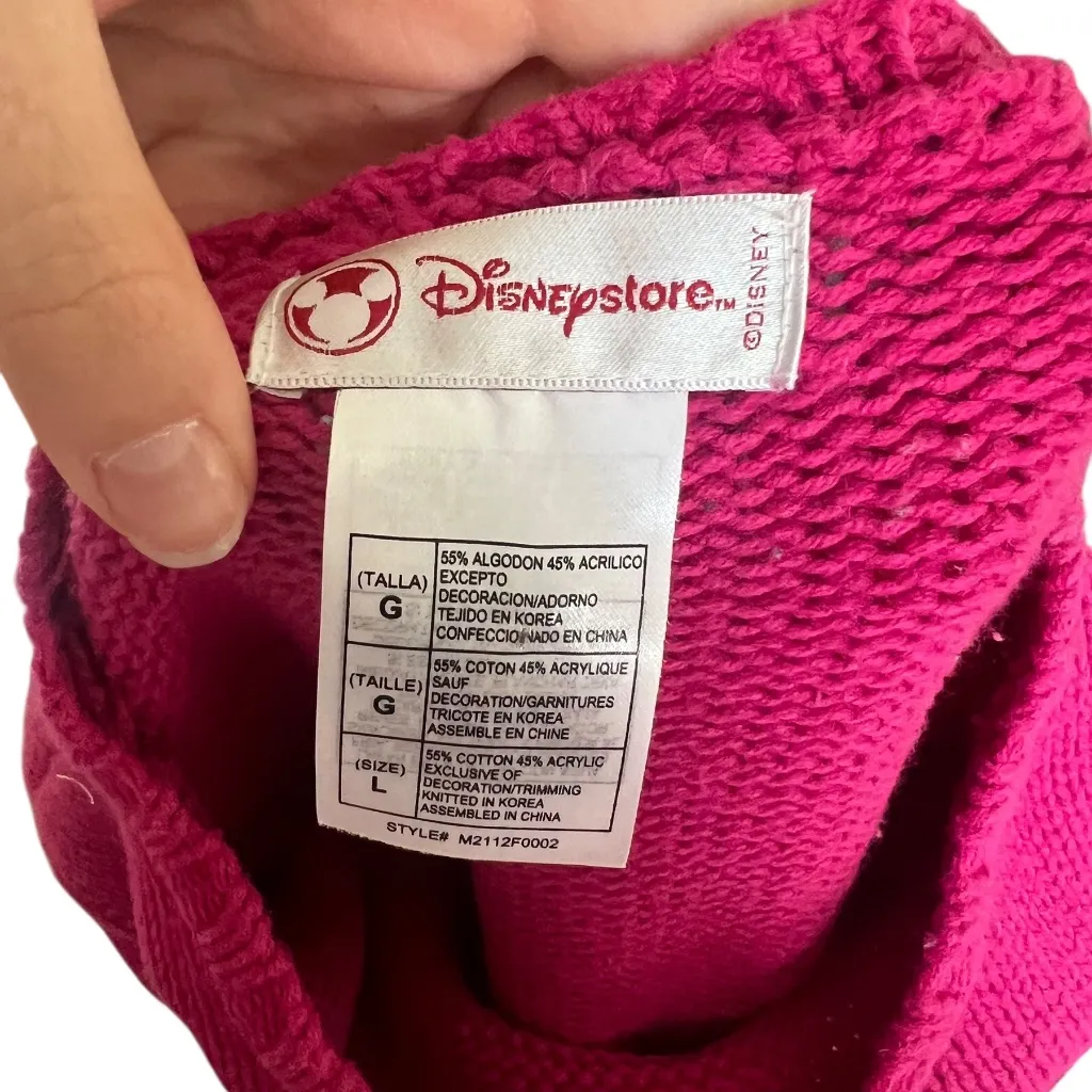 Disney Tinkerbell Y2K  Knit Sweater <3 Large Cotton-Blend - Image 3