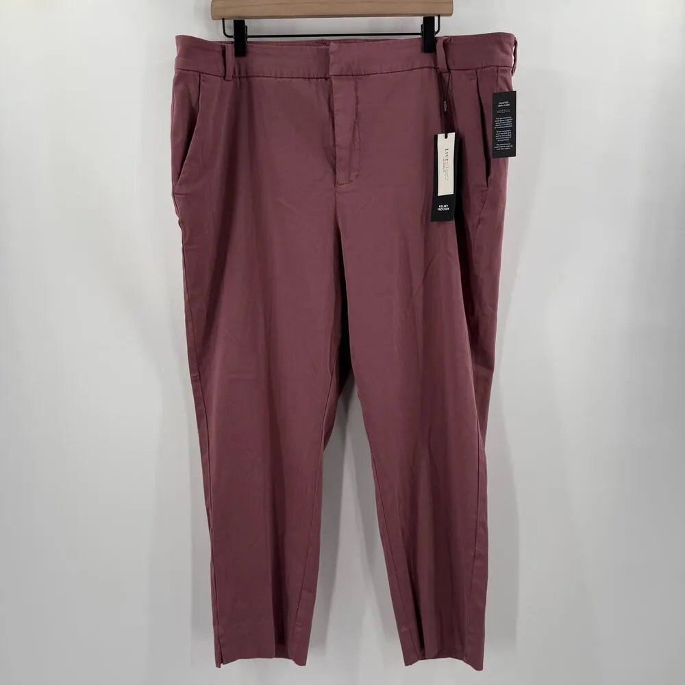 LIVERPOOL Kelsey Trousers Size 20W Victorian Mauve NWT Plus Curvy Cotton Stretch - Image 16