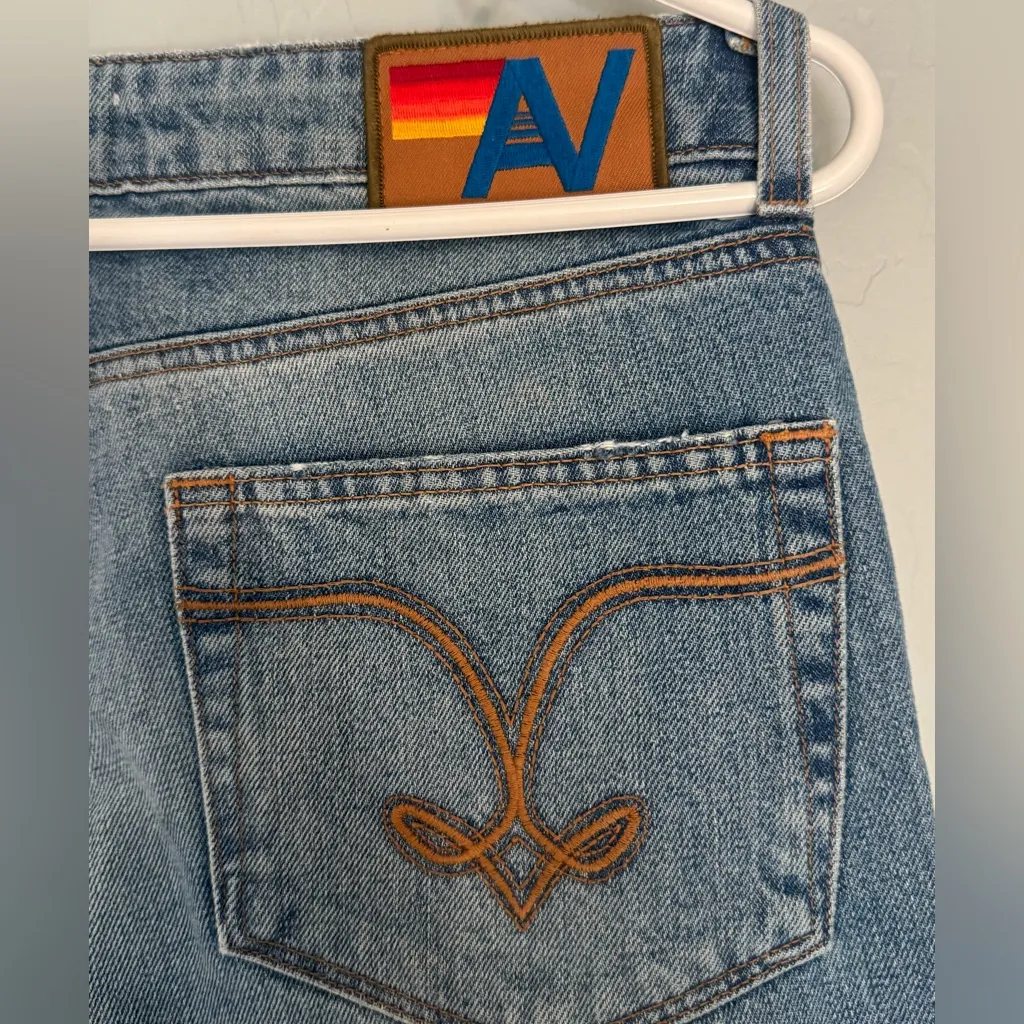 Aviator Nation Womens Distressed Mid Rise Canyon Vintage Jeans Size 26 $265 - Image 6