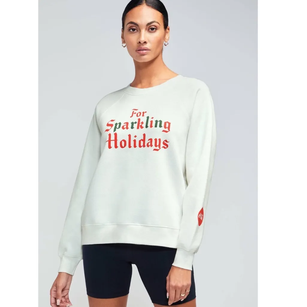 NWT Wildfox Sparkling Holidays Sweatshirt Oversized Small - Image 7