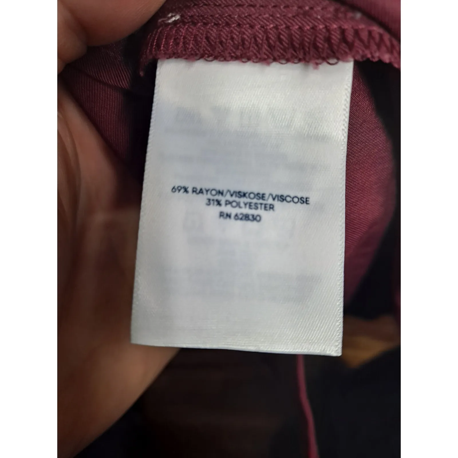 NY Collection Cowl Neck Pullover Top Button‎ Detail 3/4 Sleeve 2X - Image 3