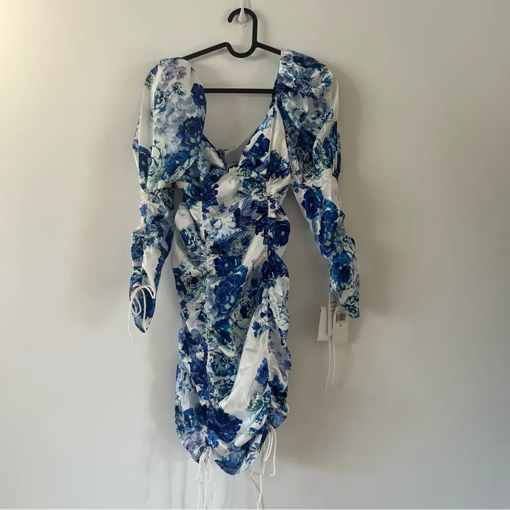 For Love and Lemons Hyacinth Drawstring Mini Dress NWT Size S - Image 4