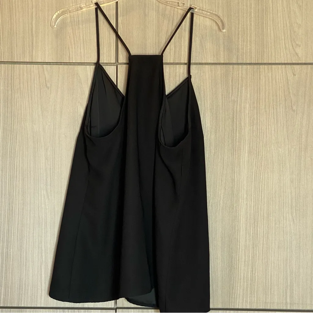 Banana Republic Thin Strap Tank Blouse Black XL - Image 5