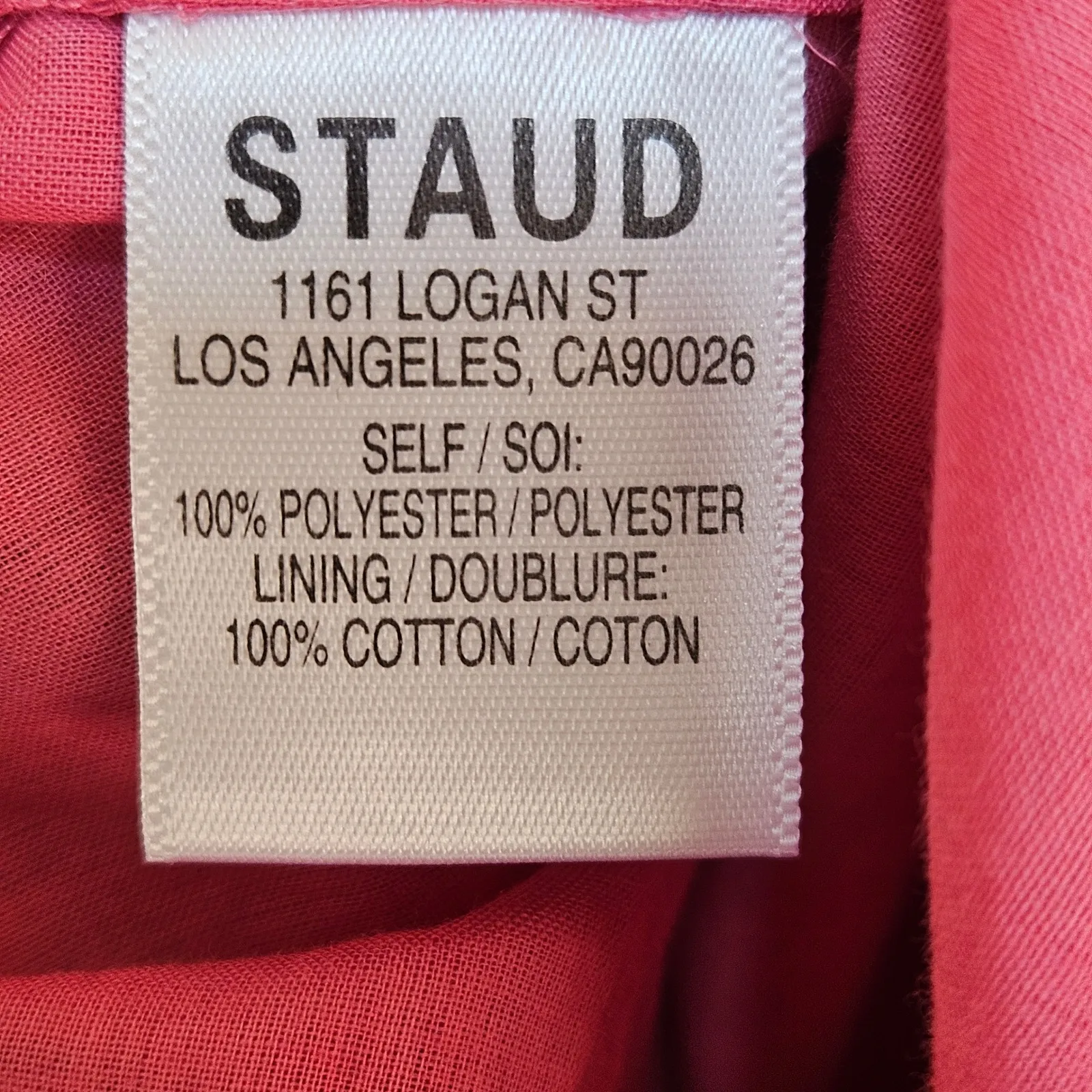 NEW STAUD Hyacinth Tiered Floral Organza Dress Size XS Pink Poppies - Image 11