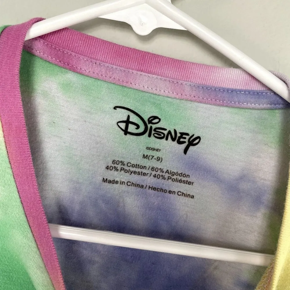 Disney tie dyed mickey mouse cropped short sleeved the original top size medium - Image 3