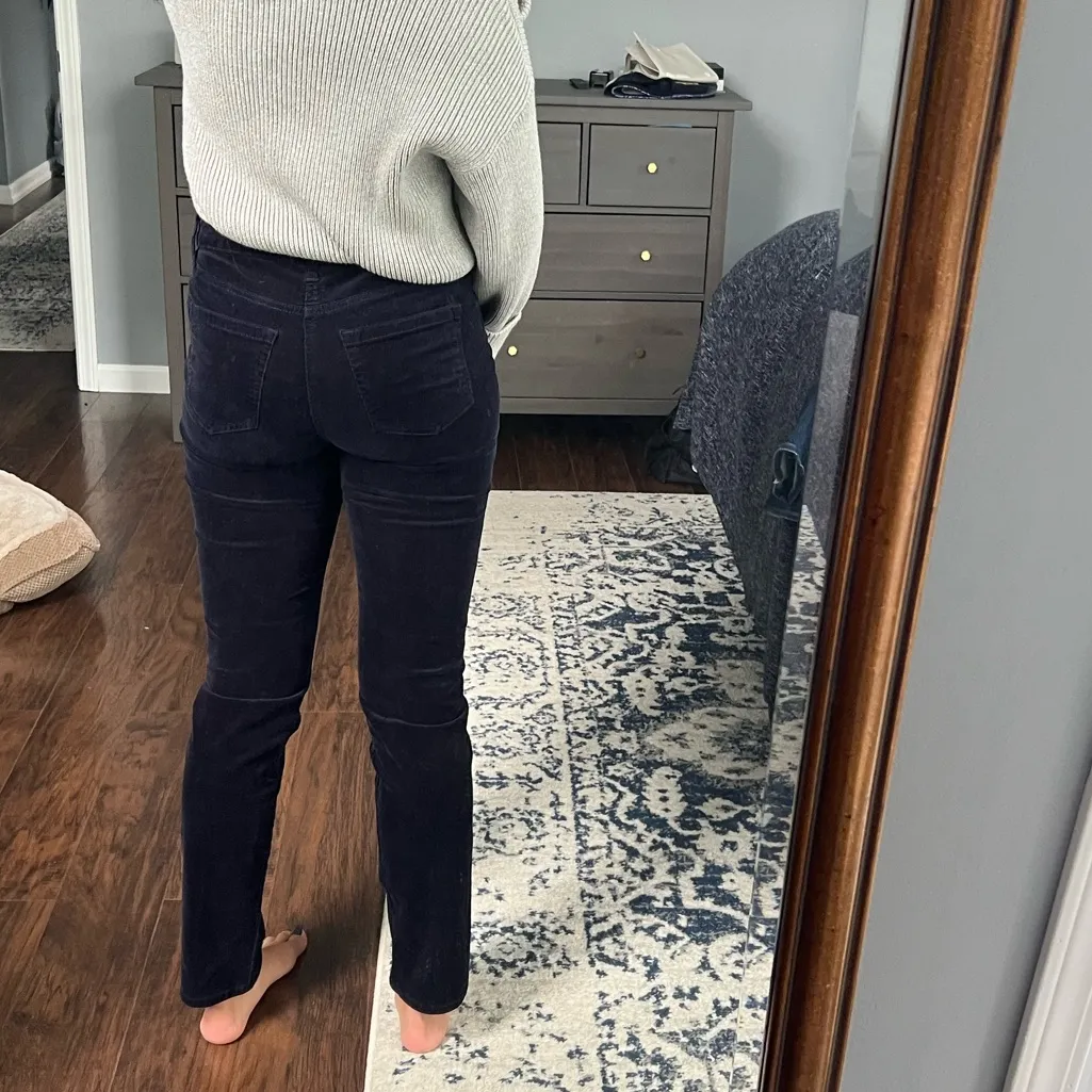 Corduroy Dark Blue Pants - Image 4