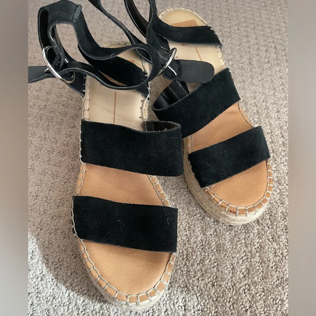 Dolce vita shae espadrille wedge sandal Black Size 8.5 - Image 3