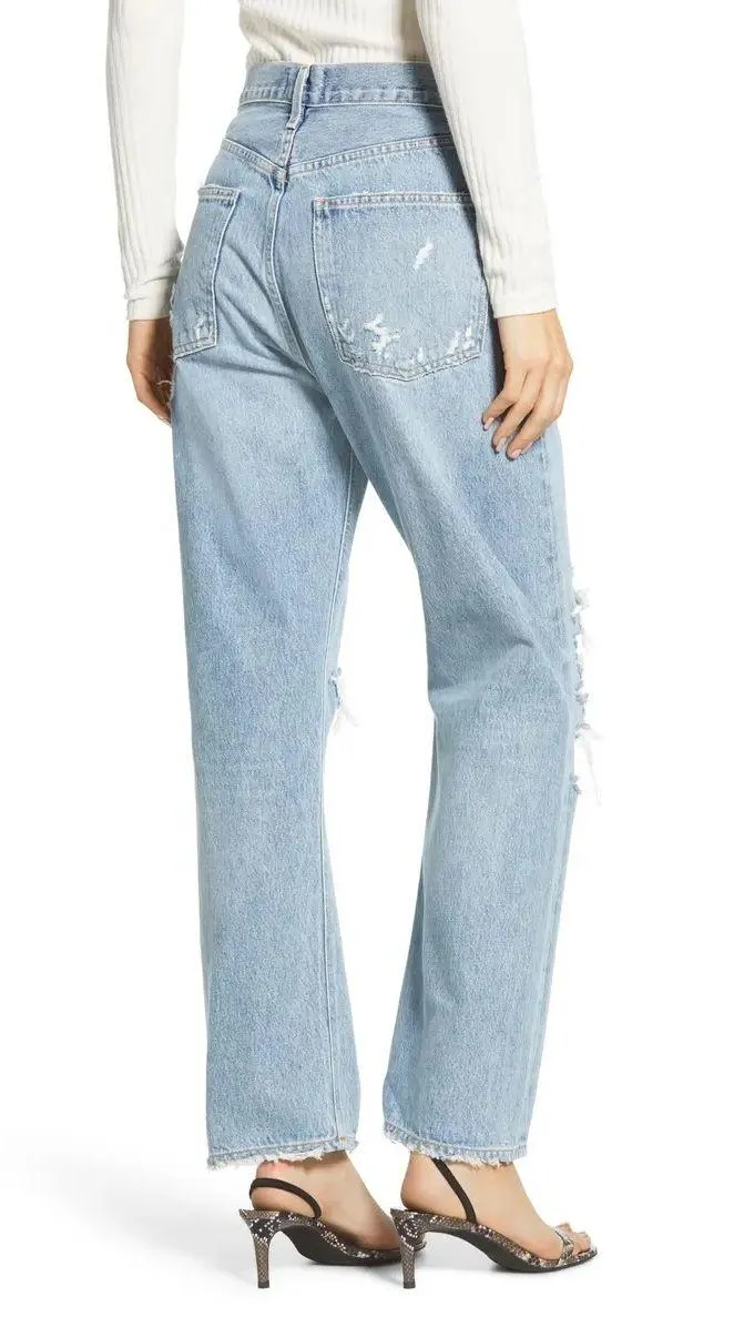 90s Ripped Loose Jeans - Image 5