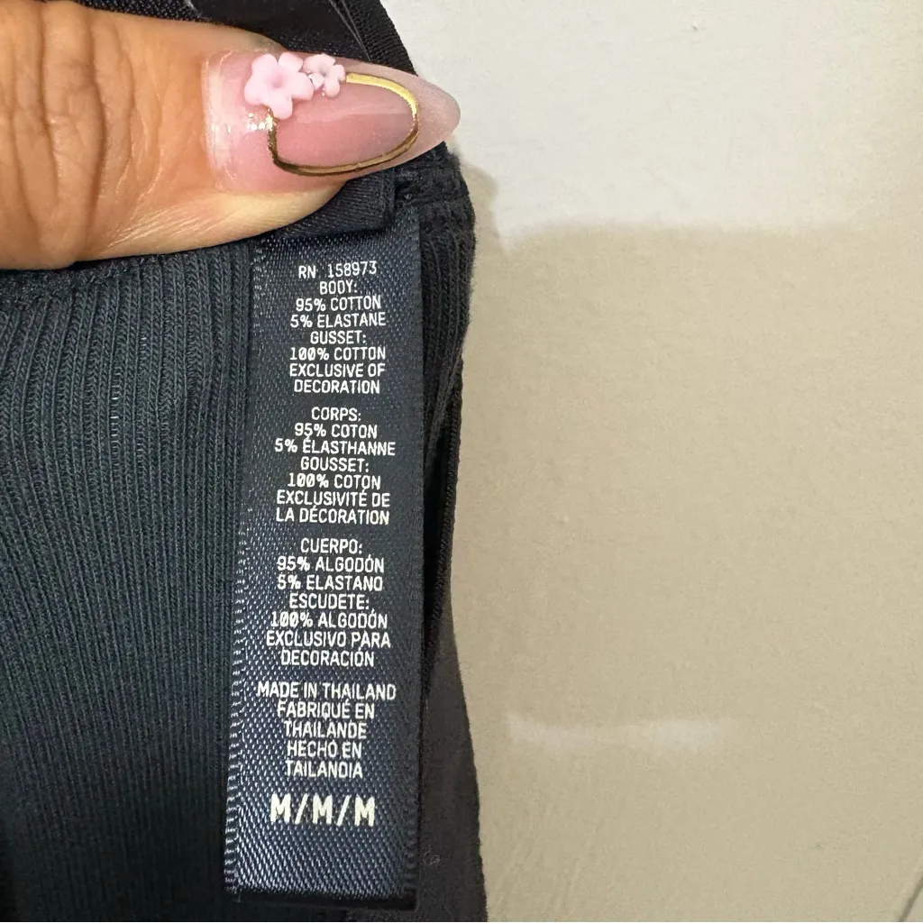 SKIMS Rib Leggings Black Size M – Soft Stretch Lounge Essential - Image 8