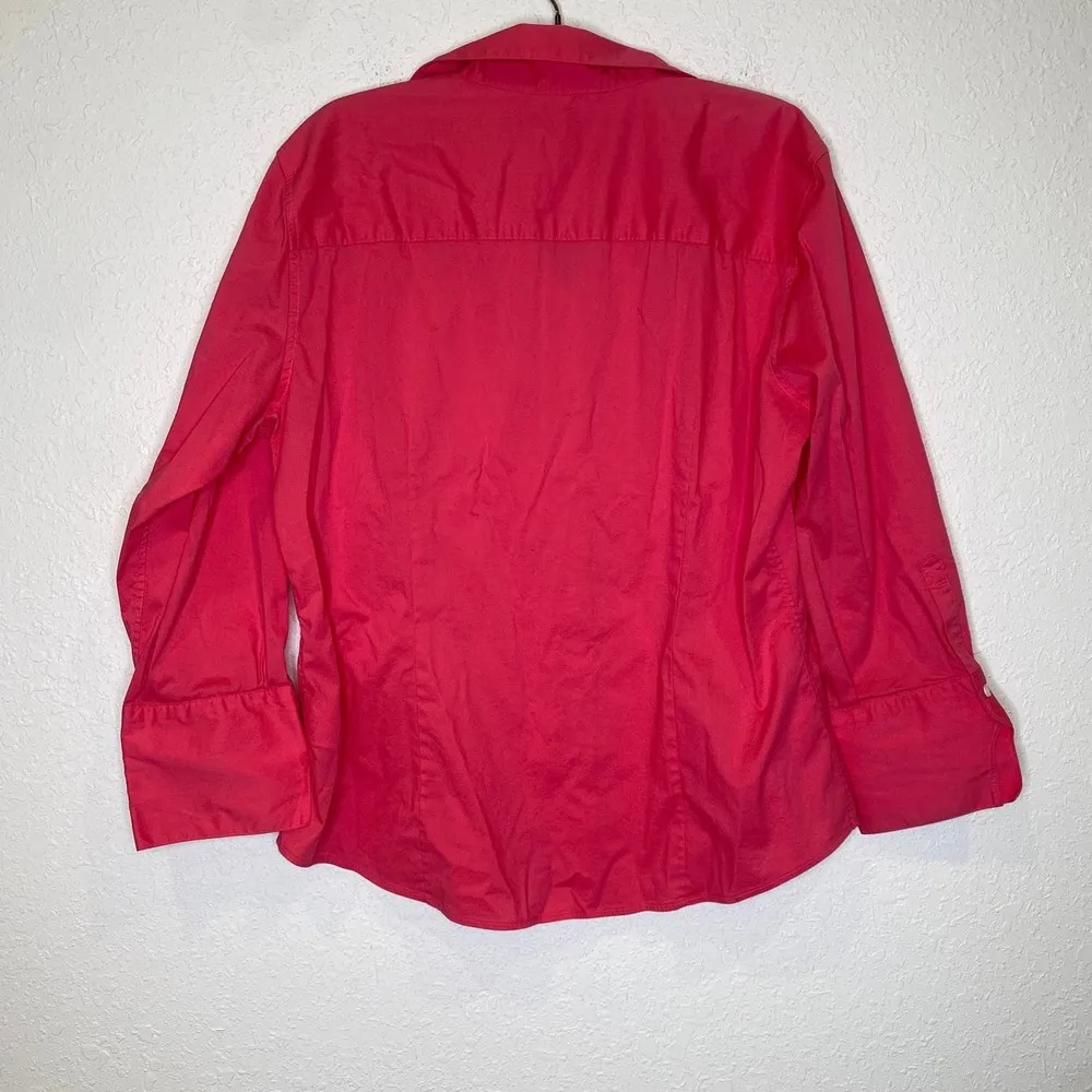 Brooks Brothers Pink Long Sleeve Button Down Shirt EUC Sz 14 Stretch - Image 7