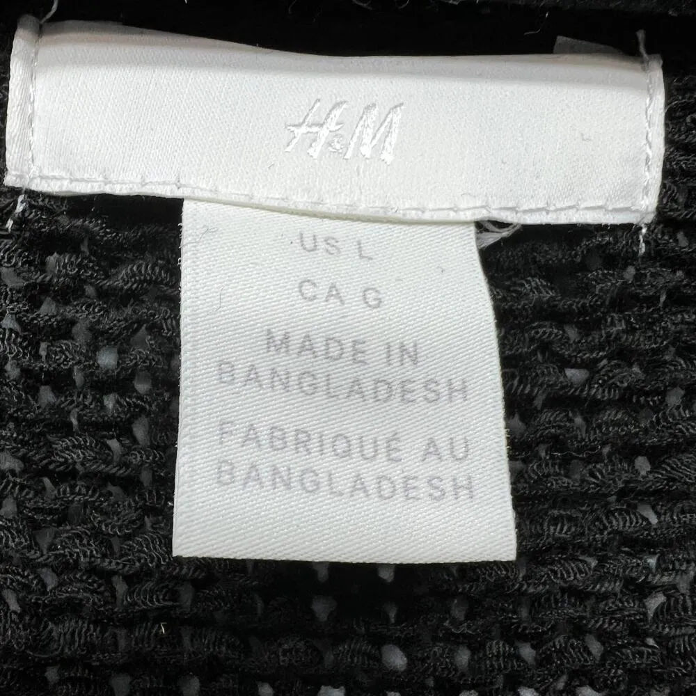 H&M Long Length Tunic Sweater Womens Large Casual Workwear Mob Wife Contemporary - Image 2