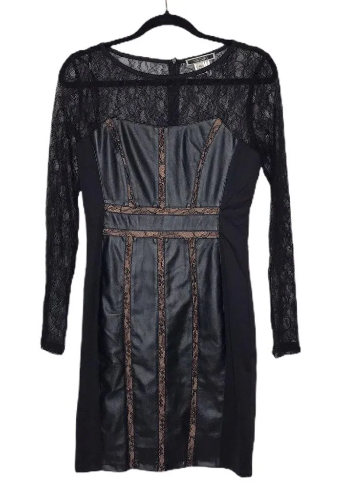 -Faux Leather Dress-NWOT-Med. - Image 3